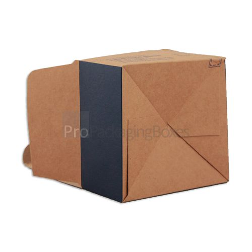 custom kraft card box with tuck top and auto bottom view image