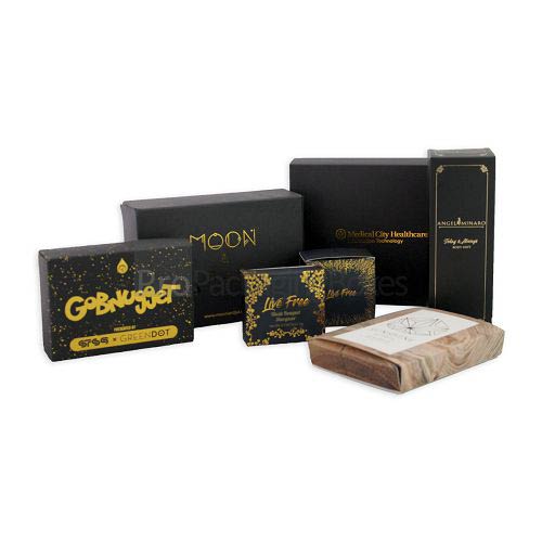 Custom Printed Gold Foil Packaging Boxes