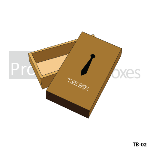 2 Piece Customized Tie Packaging Boxes