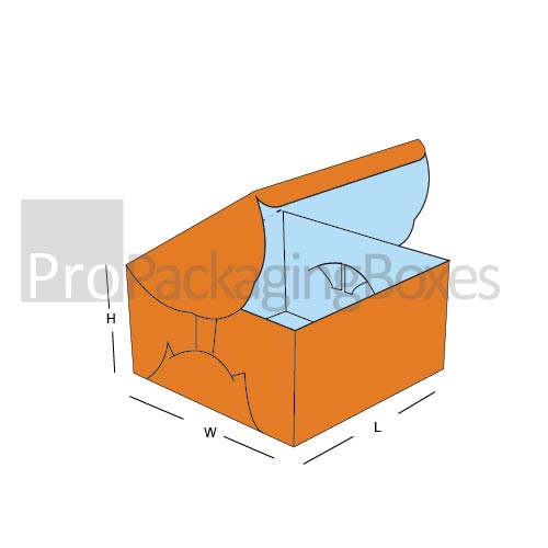 Custom Printed Self Lock Cake Packaging Boxes