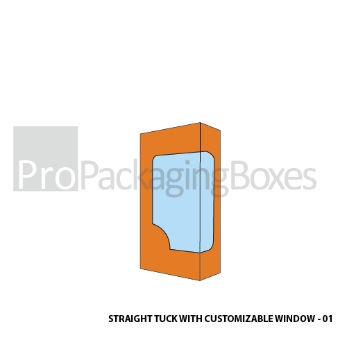 Customized Straight Tuck Boxes with Customizable Window
