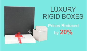 20% Prices Reduced on Luxury Rigid Boxes Banner Image